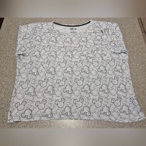 Womens Disney Cropped T Shirt Size Large